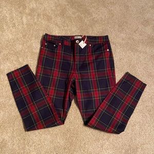 NWT Vineyard Vines Women’s Jolly Plaid 5 Pocket Pants